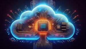 una nuvola ad effetto neon con all'interno un chip, un circuito che si fonde con la nuvola andando a definire anche i lati e diventando sempre più azzurro, stando a simboleggiare la fusione e la collaborazione tra SAP e Ndivia